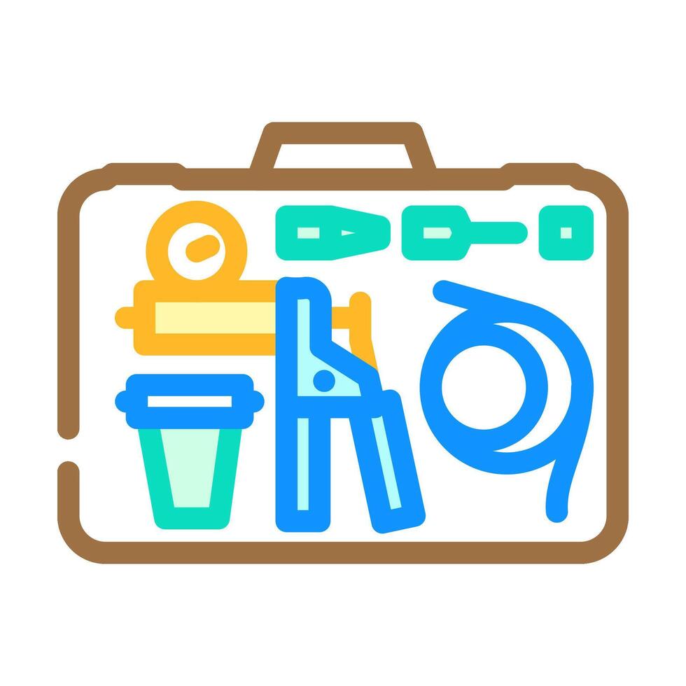 brake bleeder kit color icon illustration vector