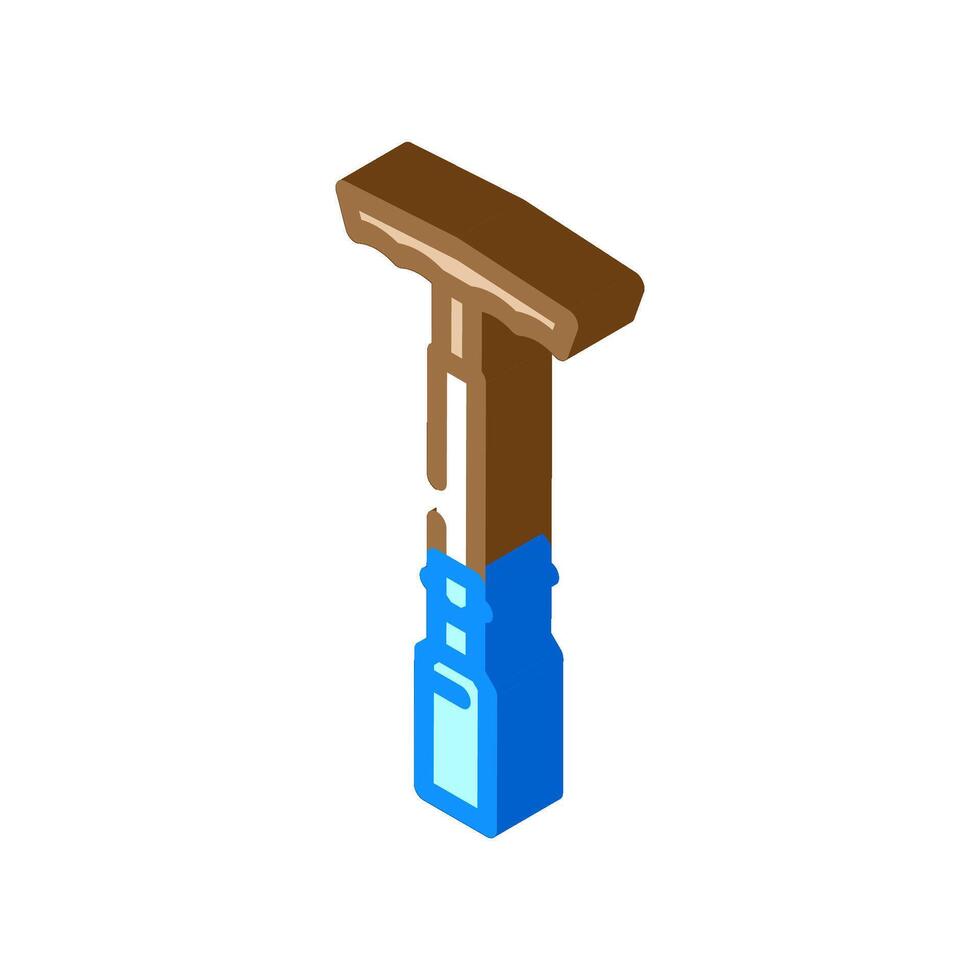 spark plug wrench car repair isometric icon illustration vector