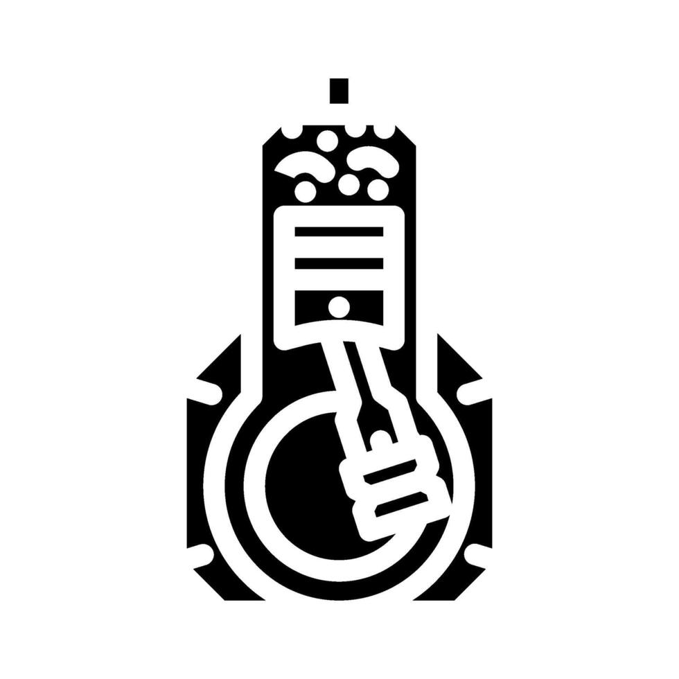 internal combustion engine industry glyph icon illustration vector