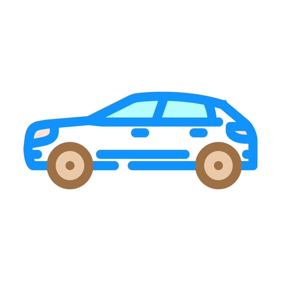 automobile industry color icon illustration vector