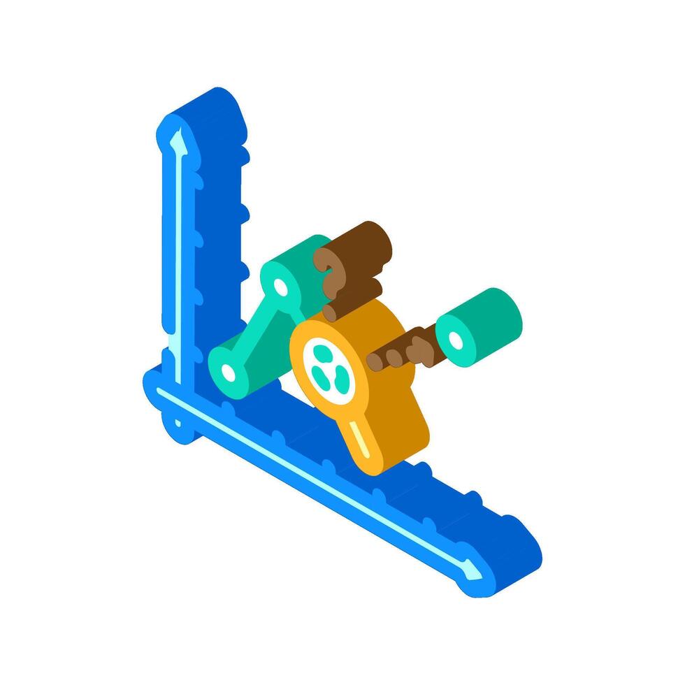 predictive analytics machine learning isometric icon illustration vector