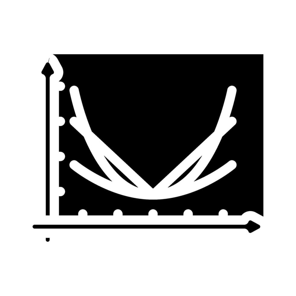 loss function chart machine learning glyph icon illustration vector
