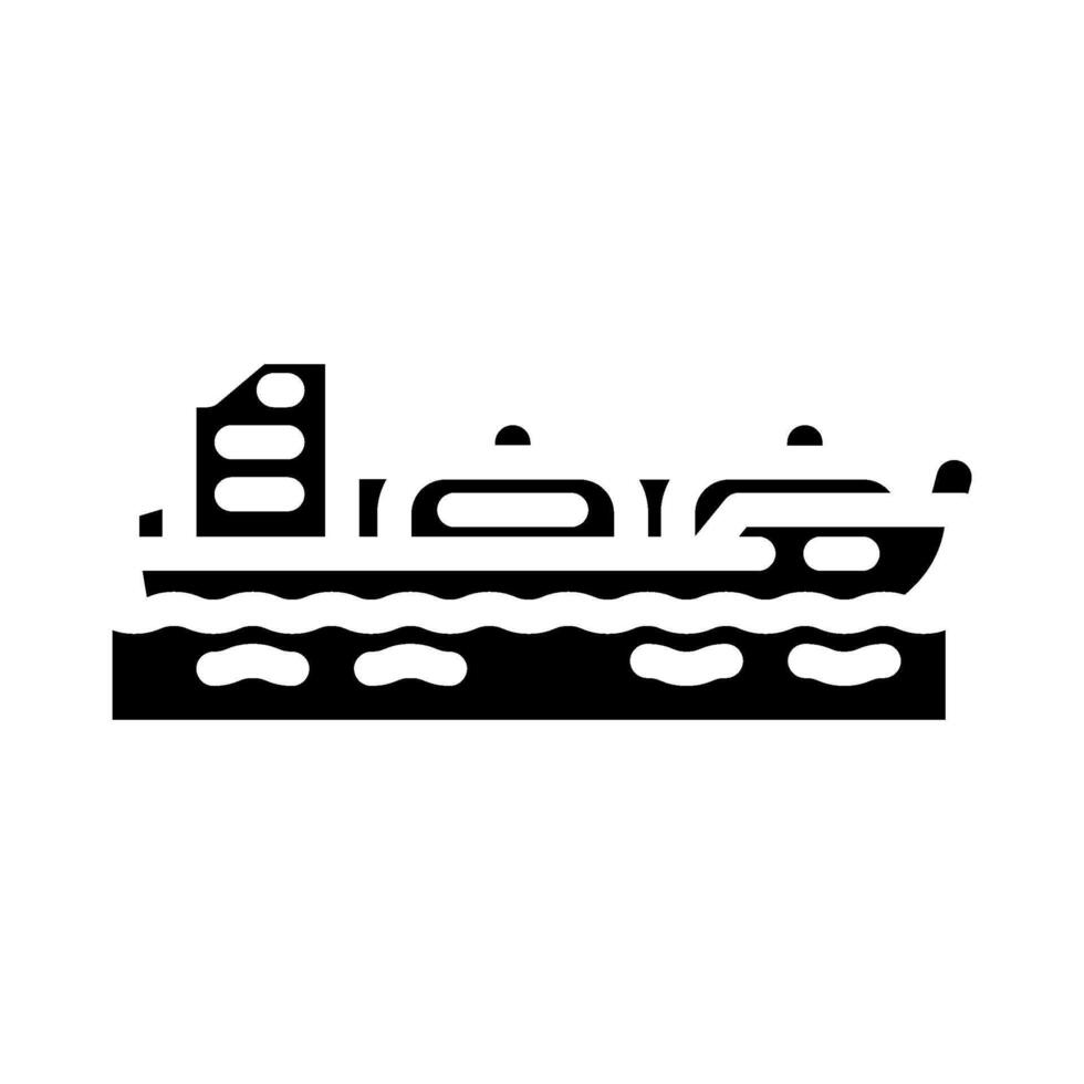 liquefied petroleum gas carrier glyph icon illustration vector