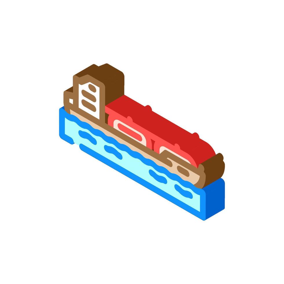 liquefied petroleum gas carrier isometric icon illustration vector