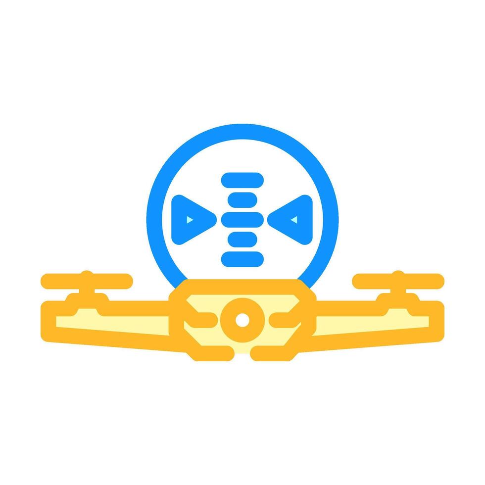 altitude meter unmanned aerial vehicle color icon illustration vector