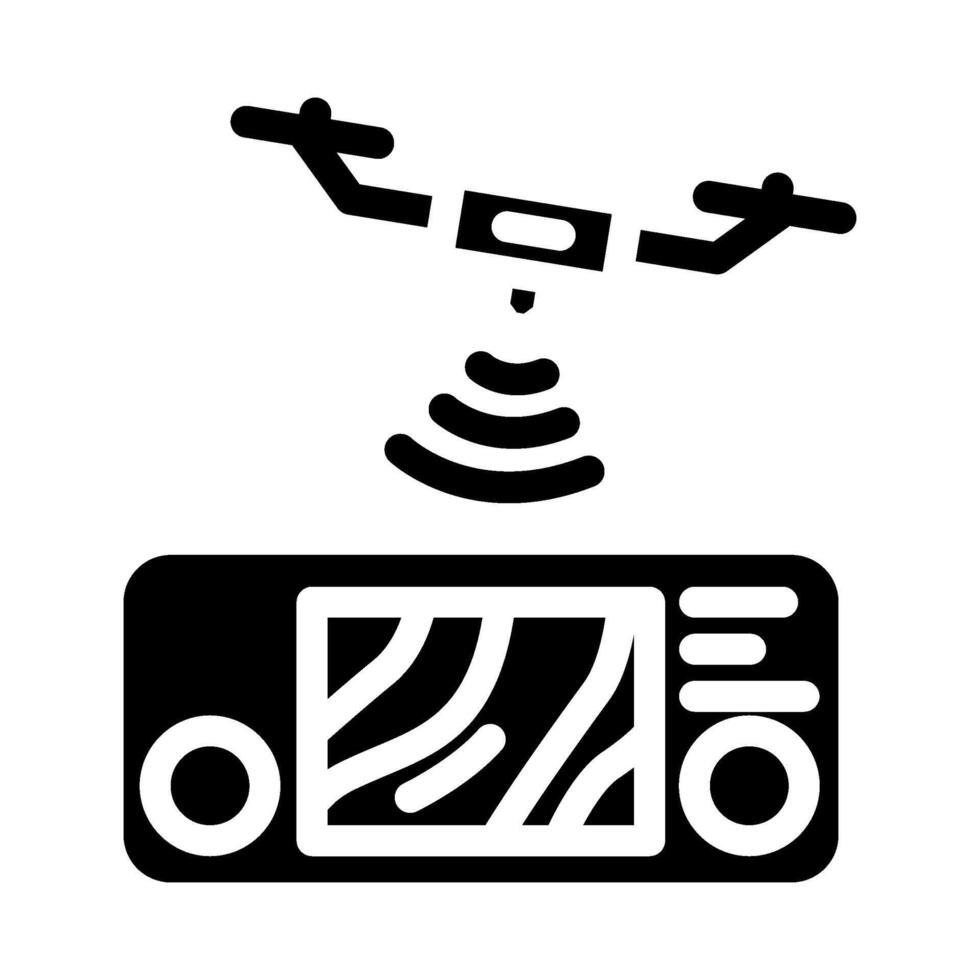 thermal imaging camera aerial vehicle glyph icon illustration vector