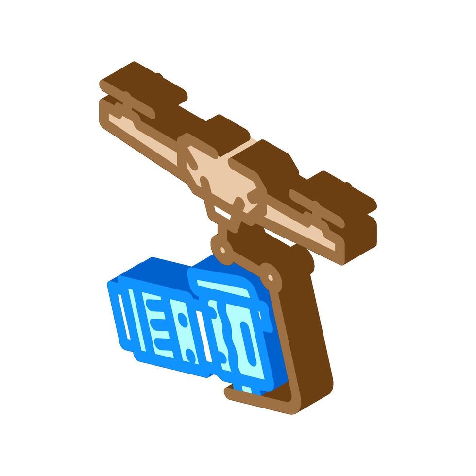 aerial photography unmanned vehicle isometric icon illustration vector