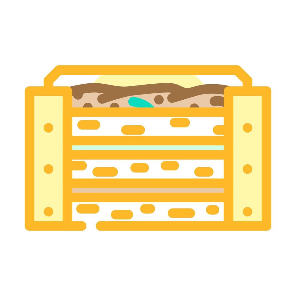 composting garden maintenance color icon illustration vector