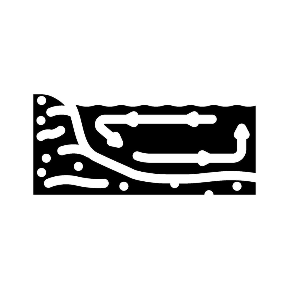 ocean current diagra world ocean glyph icon illustration vector