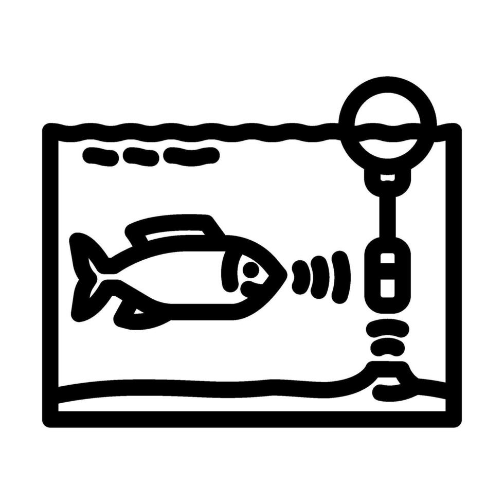 hydrophone world ocean line icon illustration vector