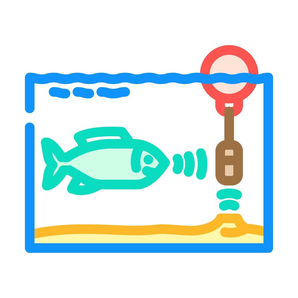hydrophone world ocean color icon illustration vector