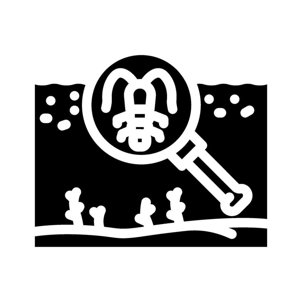 plankton world ocean glyph icon illustration vector