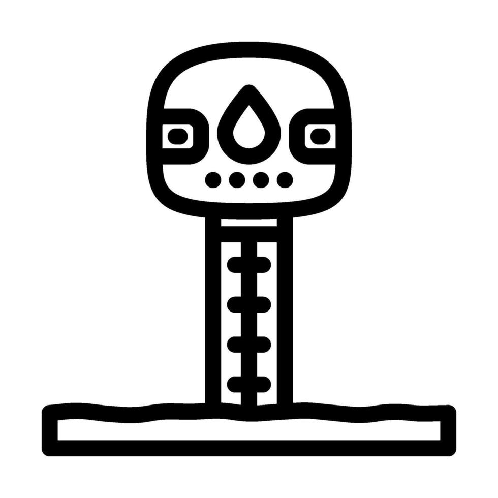 soil moisture sensor agri tech line icon illustration vector