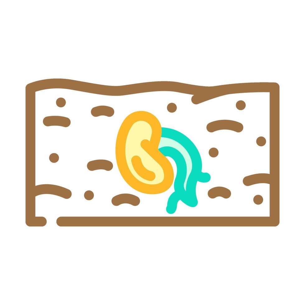 seed agri tech color icon illustration vector