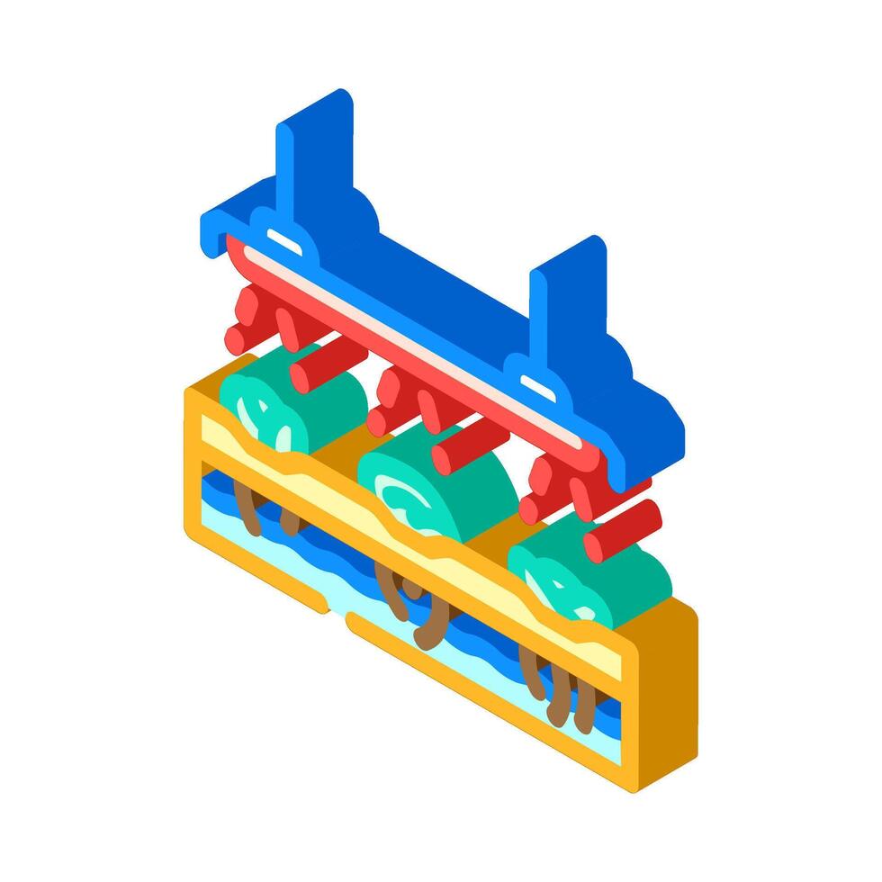 hydroponics system agri tech isometric icon illustration vector
