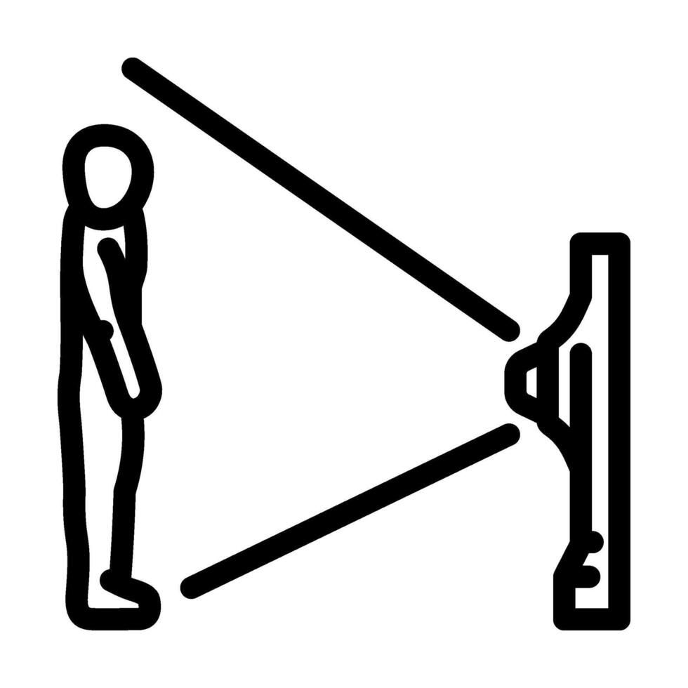 depth sensor augmented reality line icon illustration vector