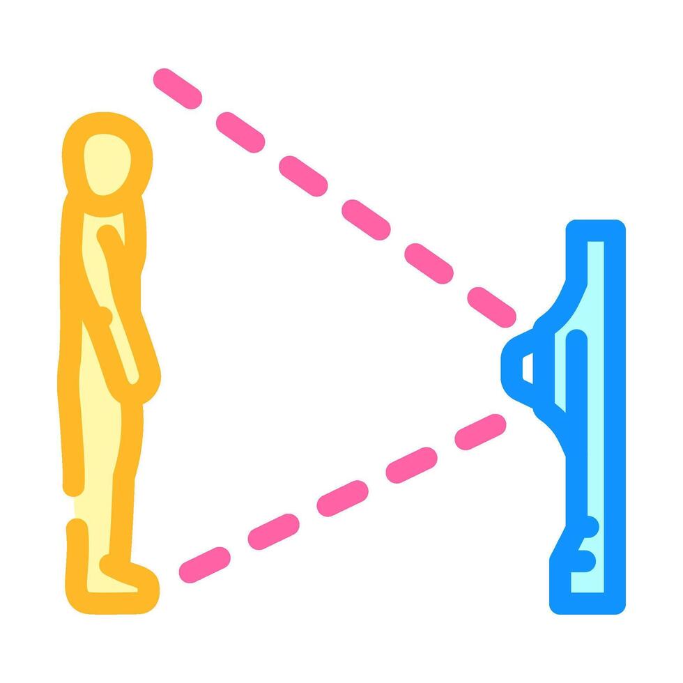 depth sensor augmented reality color icon illustration vector