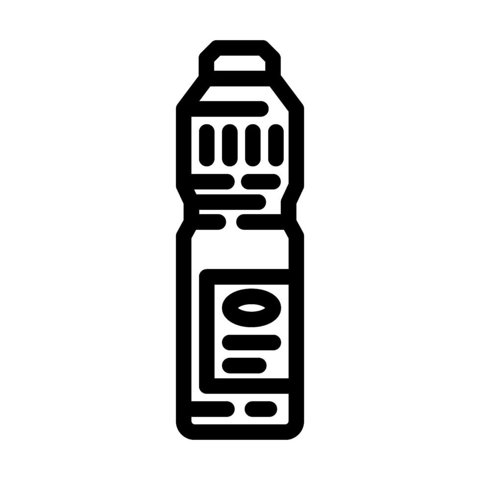 bottle bleach line icon illustration vector