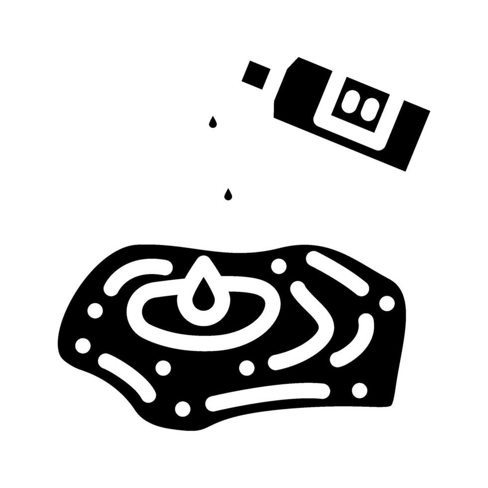 whitening bleach glyph icon illustration vector