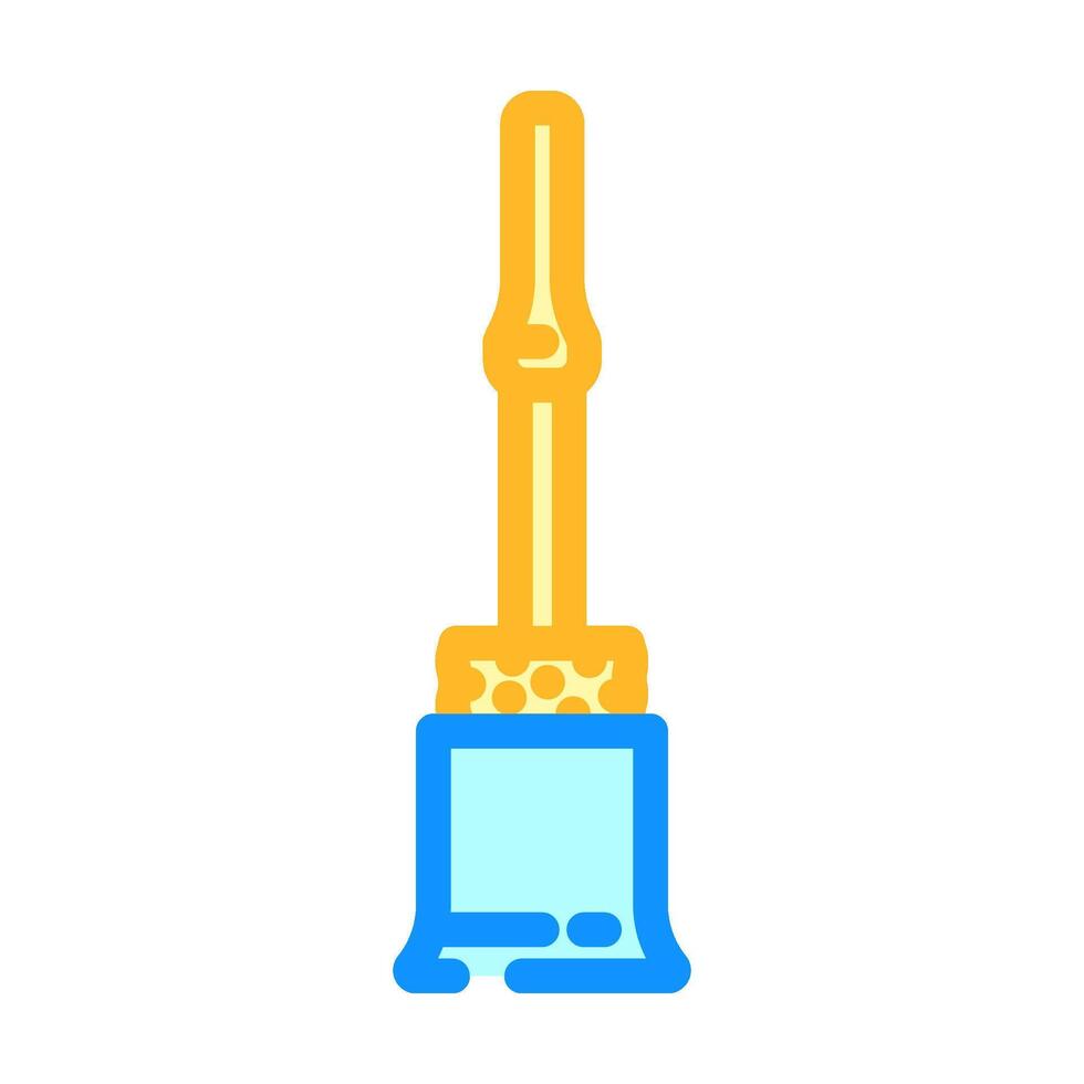 toilet brush bleach color icon illustration vector