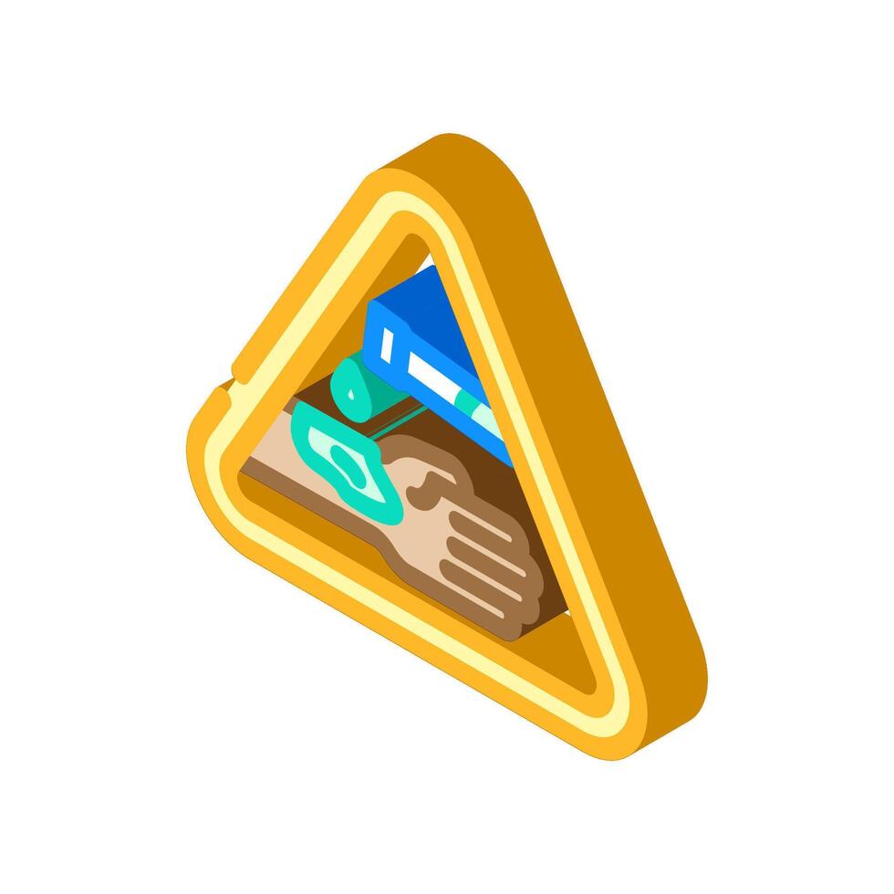 corrosive bleach isometric icon illustration vector
