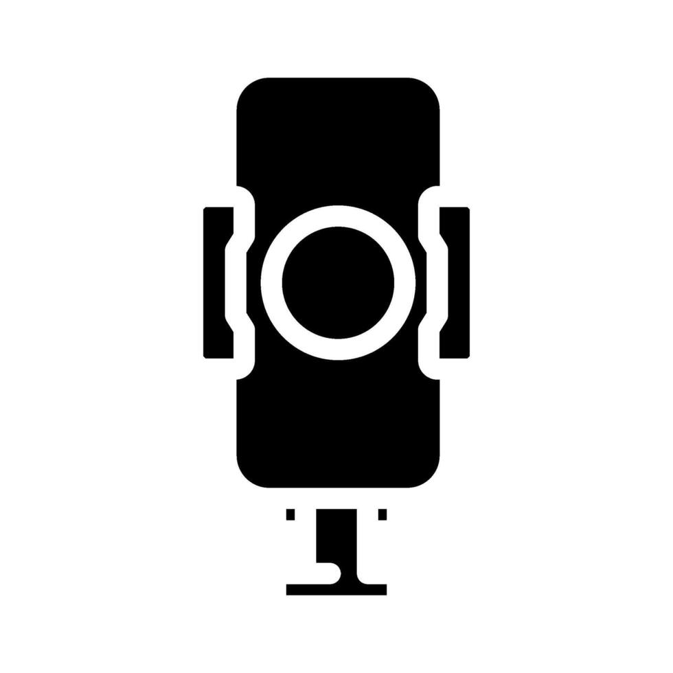 car phone mount accessory glyph icon illustration vector