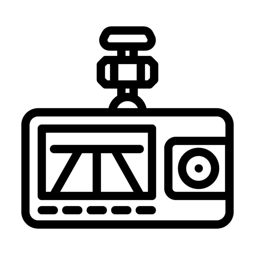 dash cam accessory line icon illustration vector