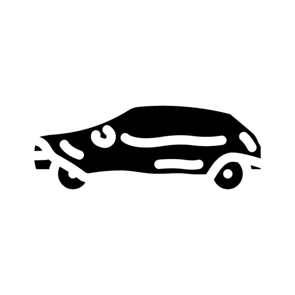 car cover accessory glyph icon illustration vector