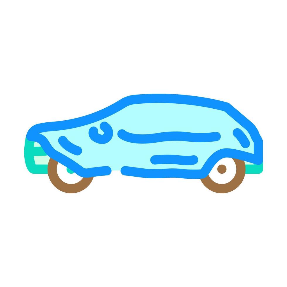 car cover accessory color icon illustration vector