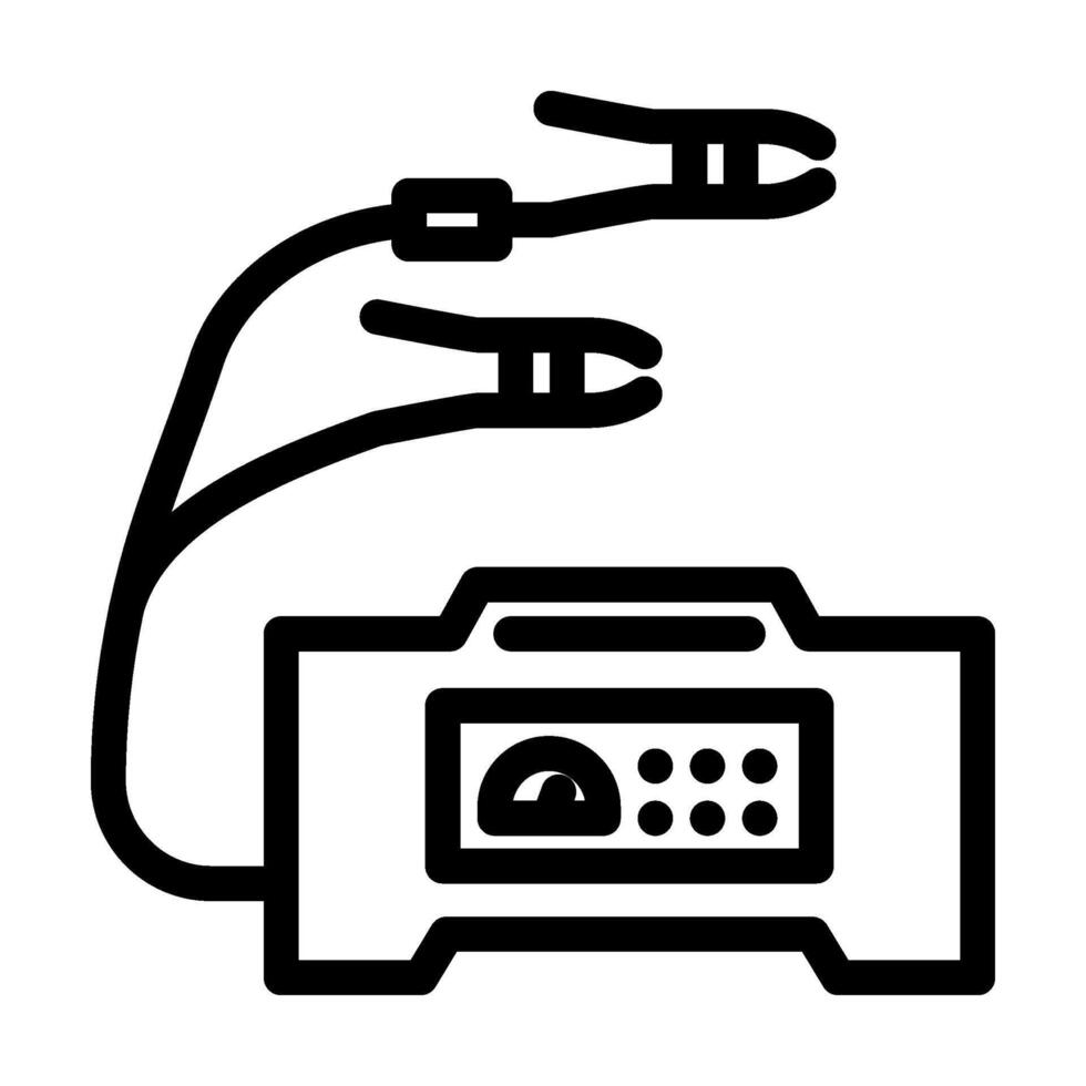 jump starter kit accessory line icon illustration vector