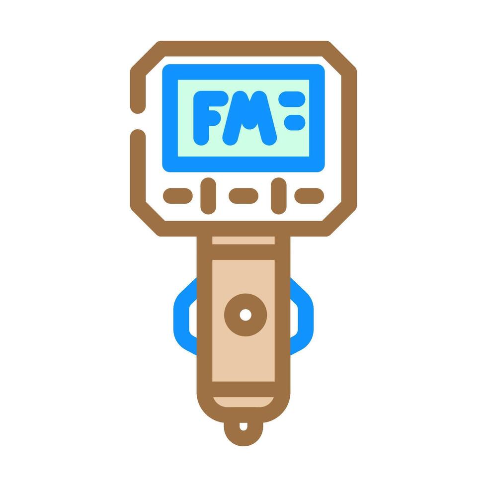 fm transmitter accessory color icon illustration vector
