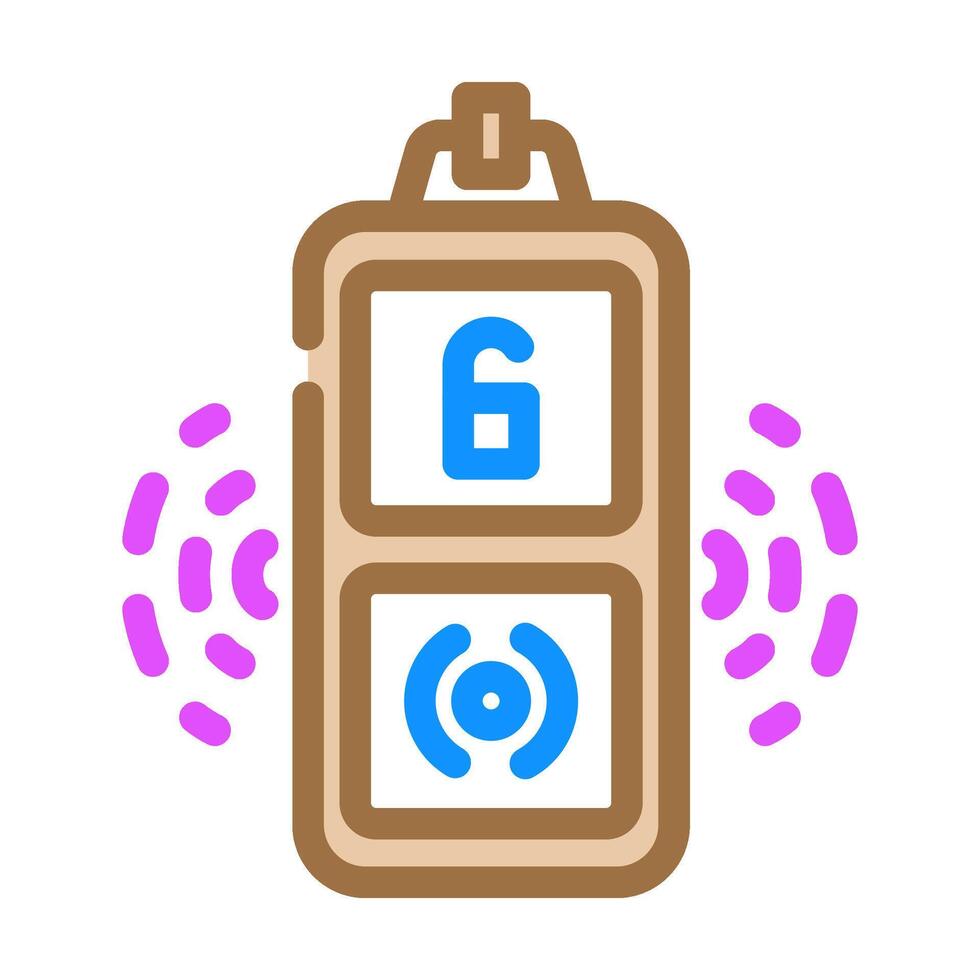 key finder accessory color icon illustration vector