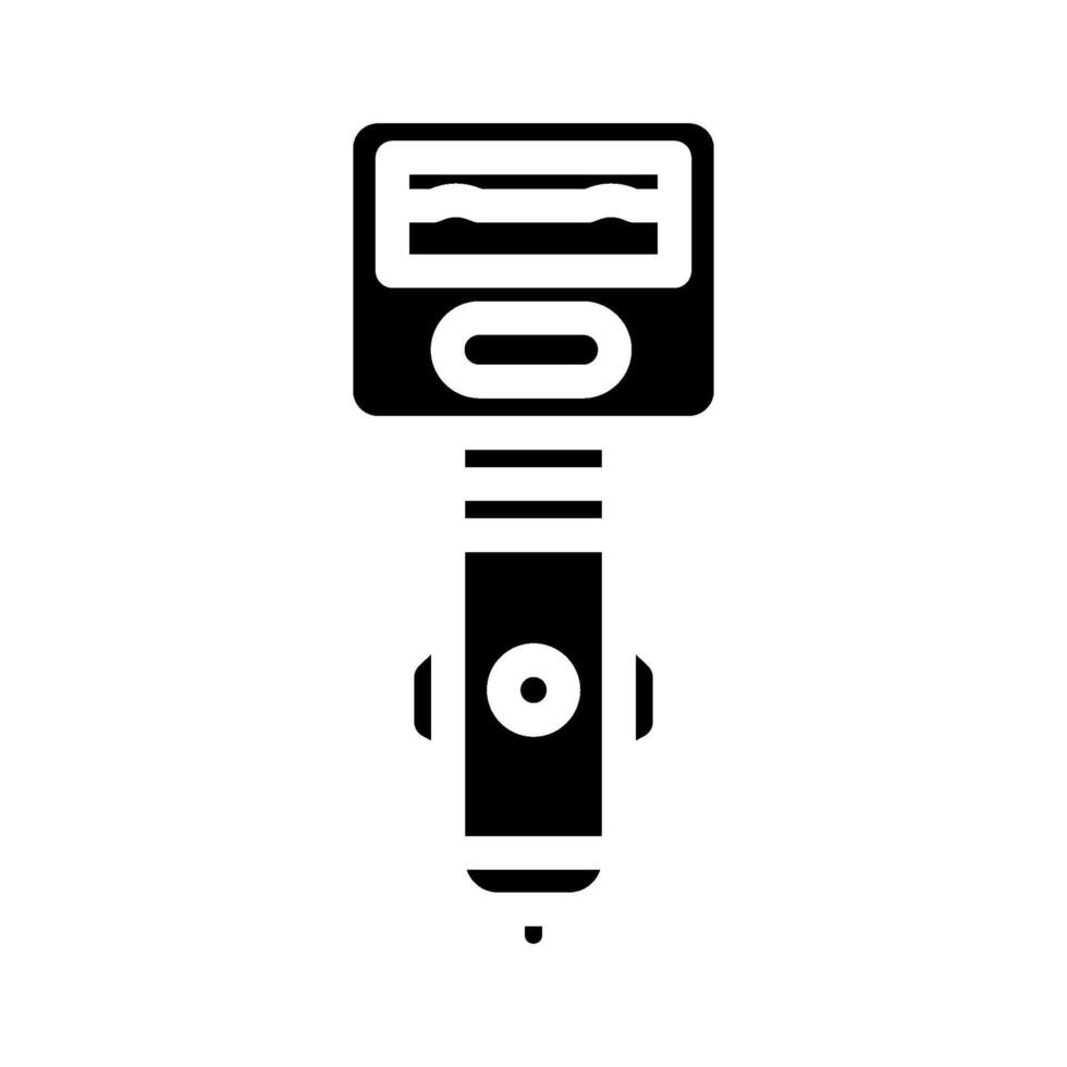 usb car charger accessory glyph icon illustration vector