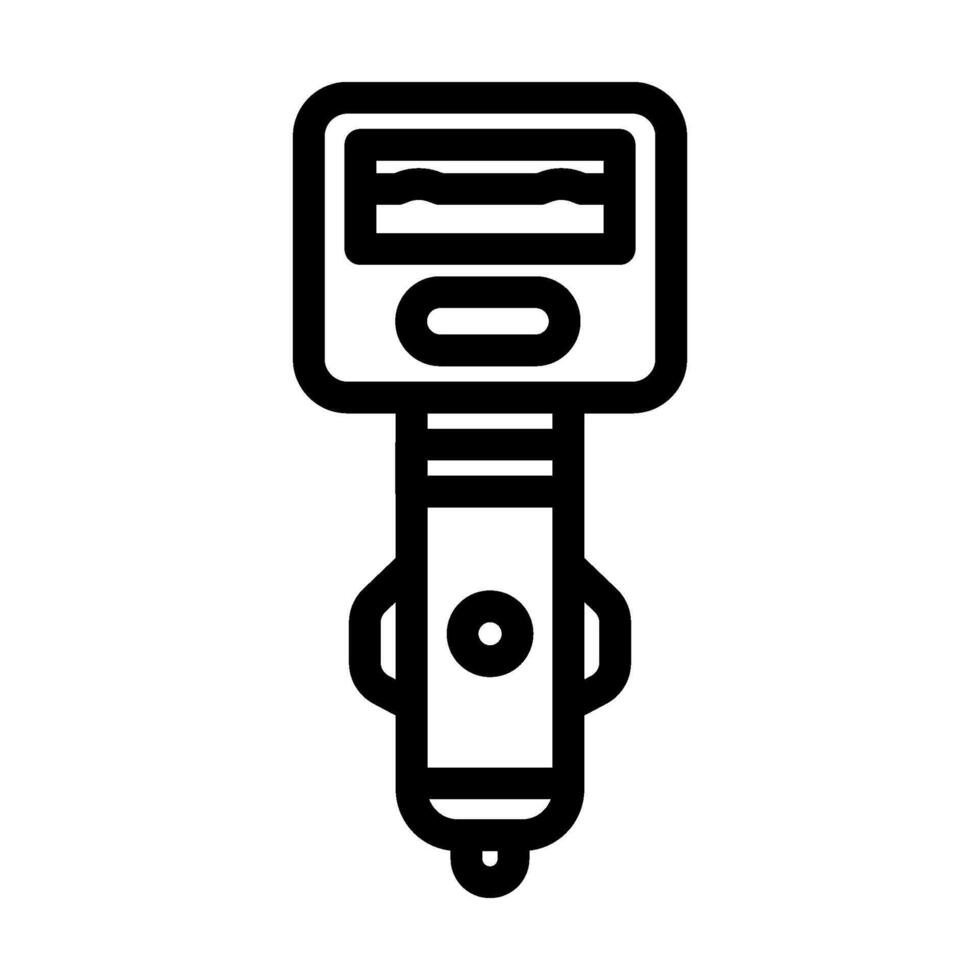 usb car charger accessory line icon illustration vector