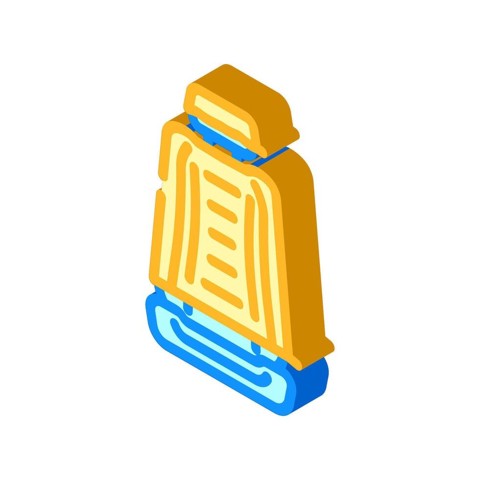 seat cover accessory isometric icon illustration vector
