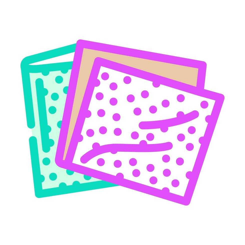 microfiber towels car care color icon illustration vector