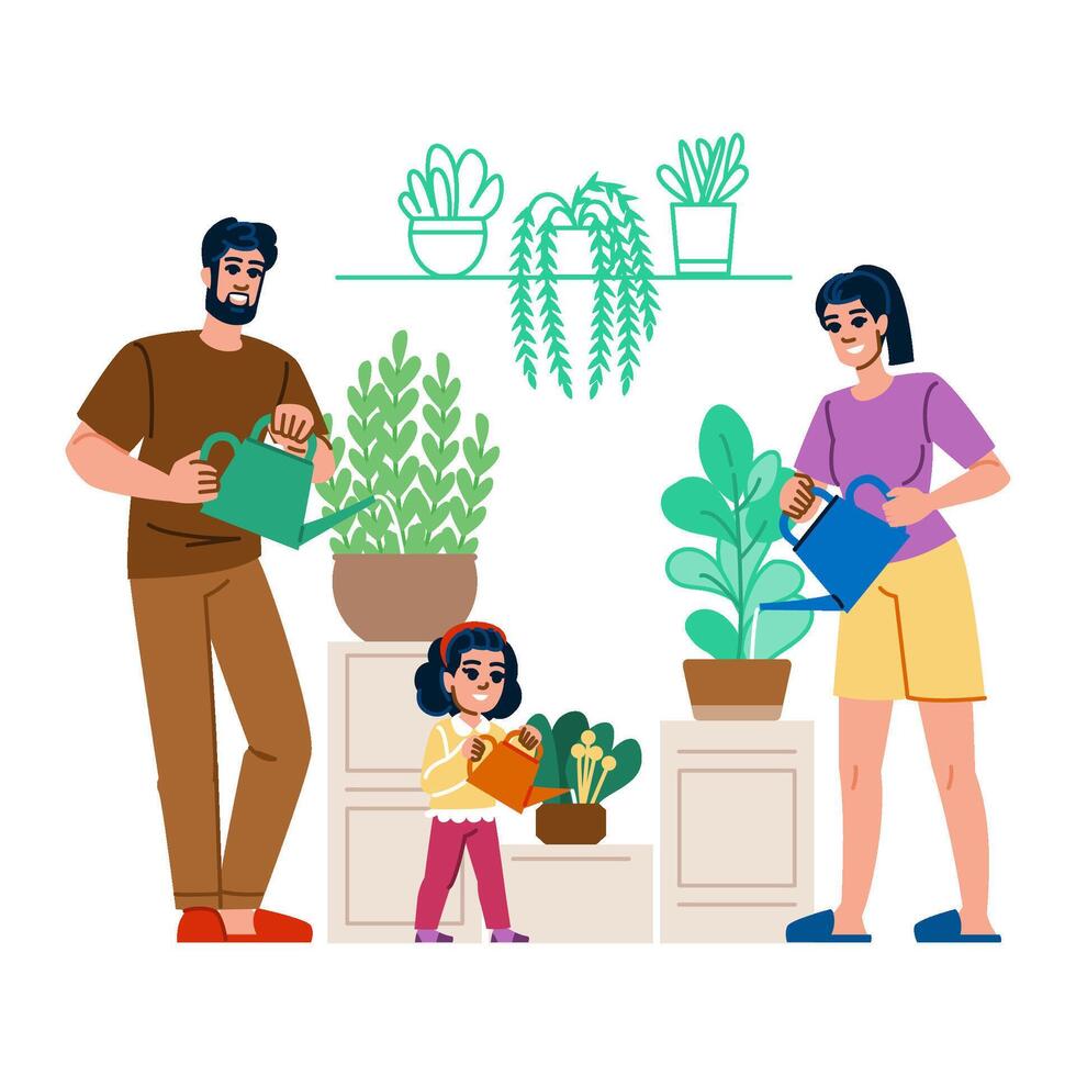hydration watering indoor plants vector