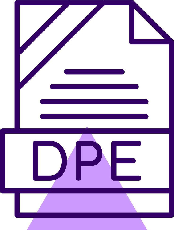 DPE Outline Style Icon vector