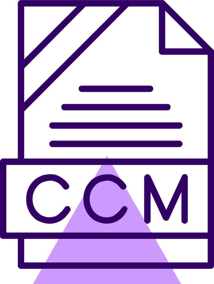 CCM Outline Style Icon vector