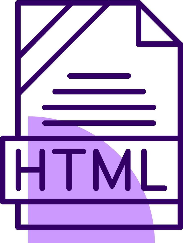 HTML Outline Style Icon vector