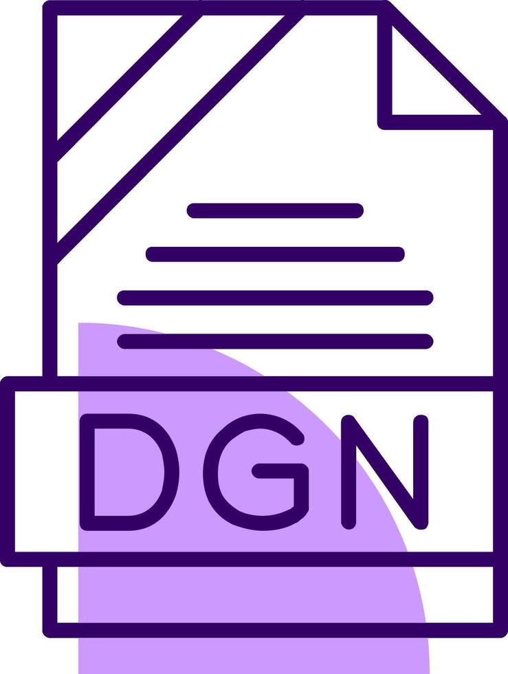 DGN Outline Style Icon vector