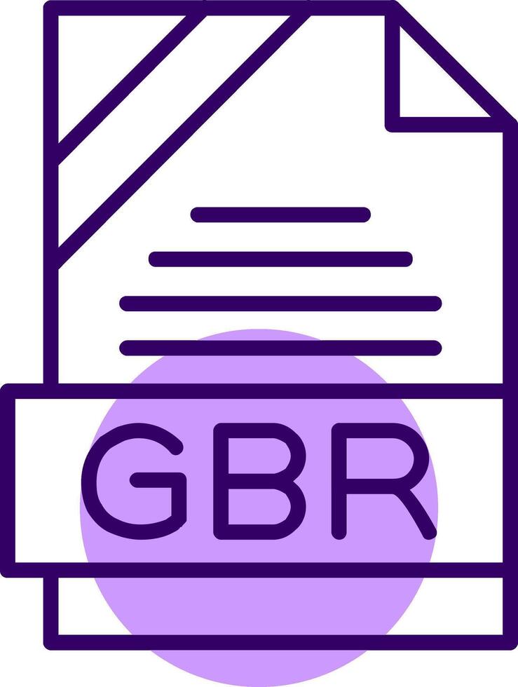 GBR Outline Style Icon vector
