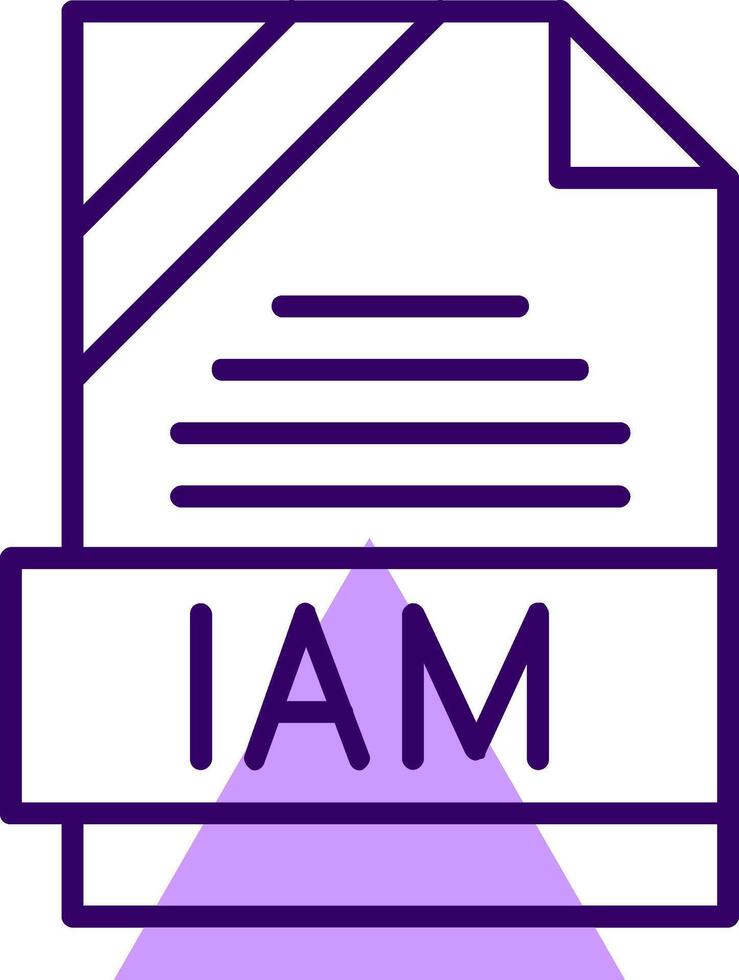 IAM Outline Style Icon vector