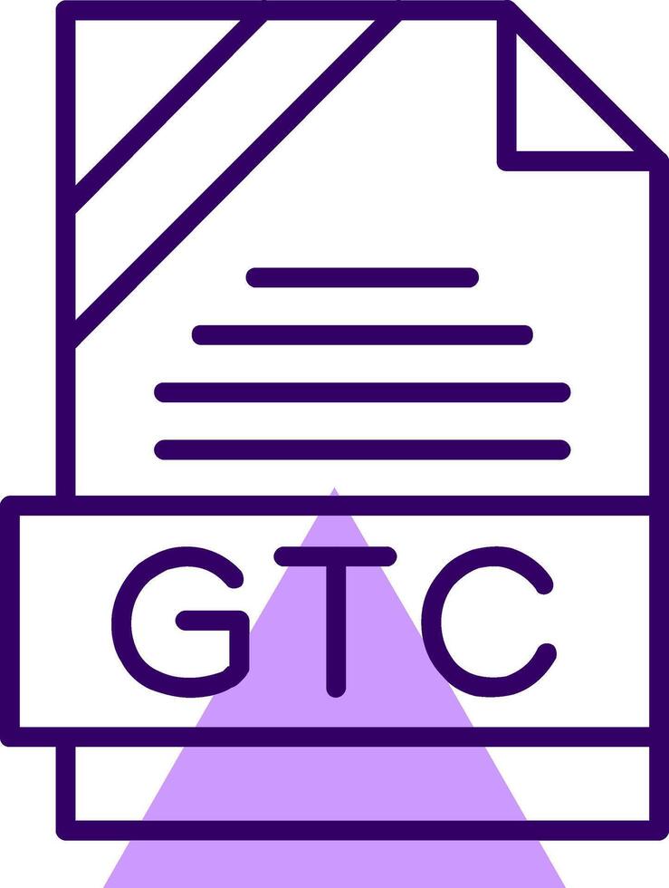 GTC Outline Style Icon vector