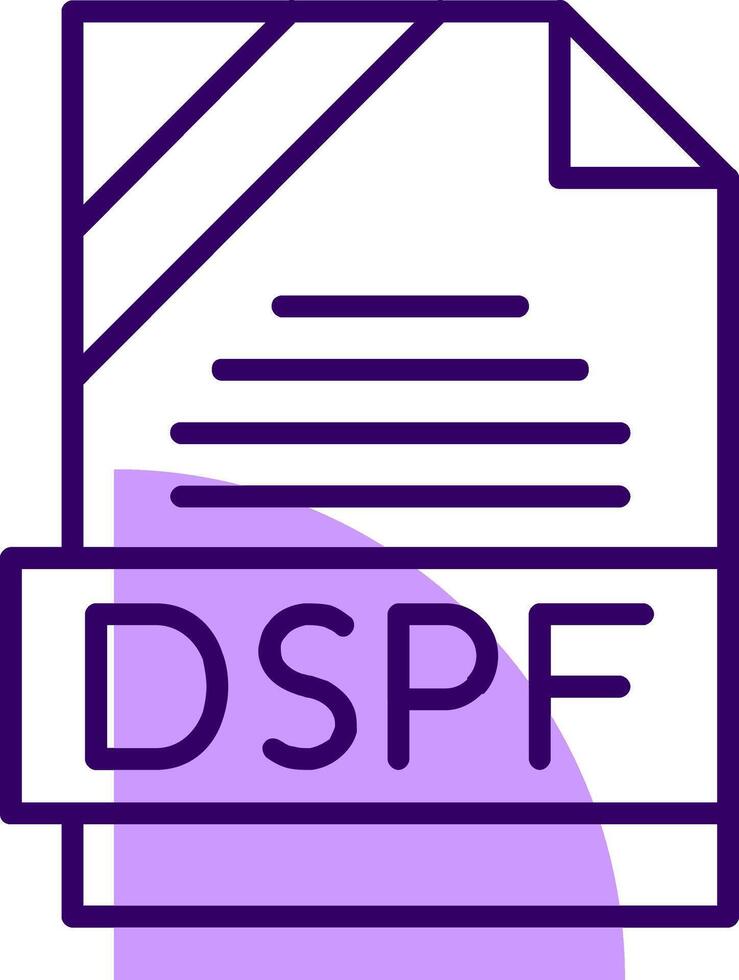 DSPF Outline Style Icon vector