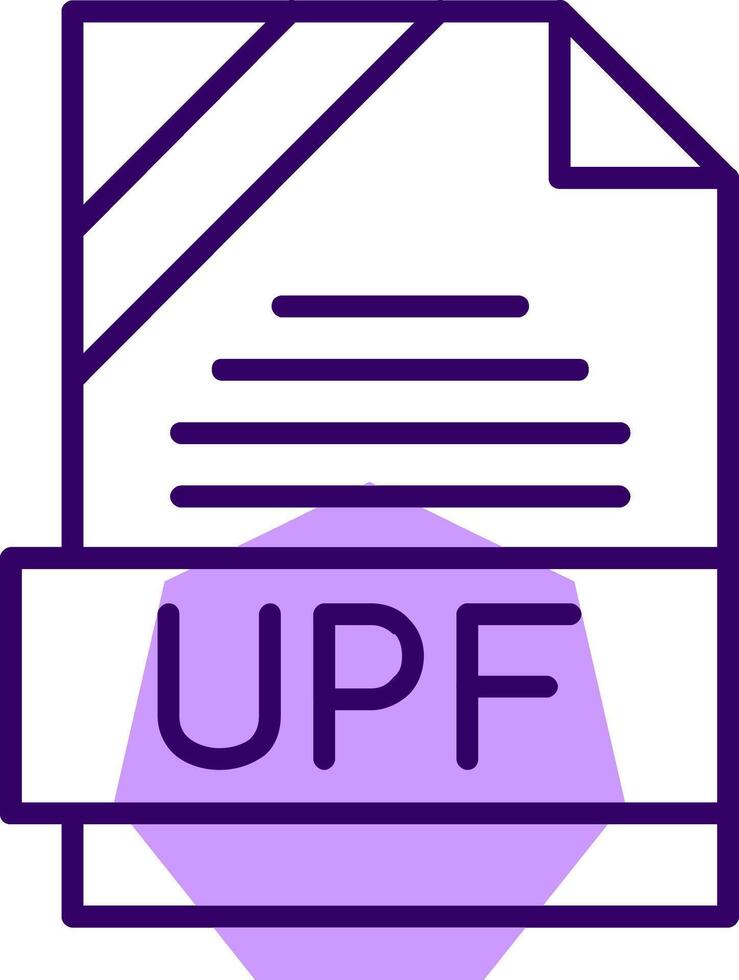 UPF Outline Style Icon vector