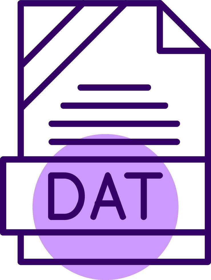 DAT Outline Style Icon vector