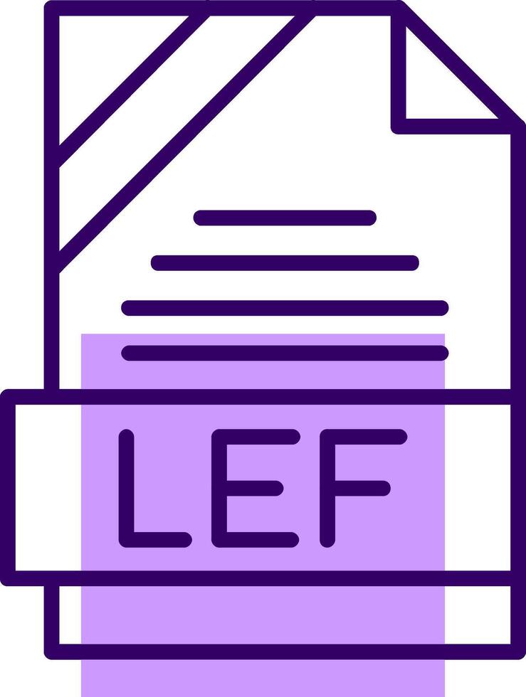 LEF Outline Style Icon vector