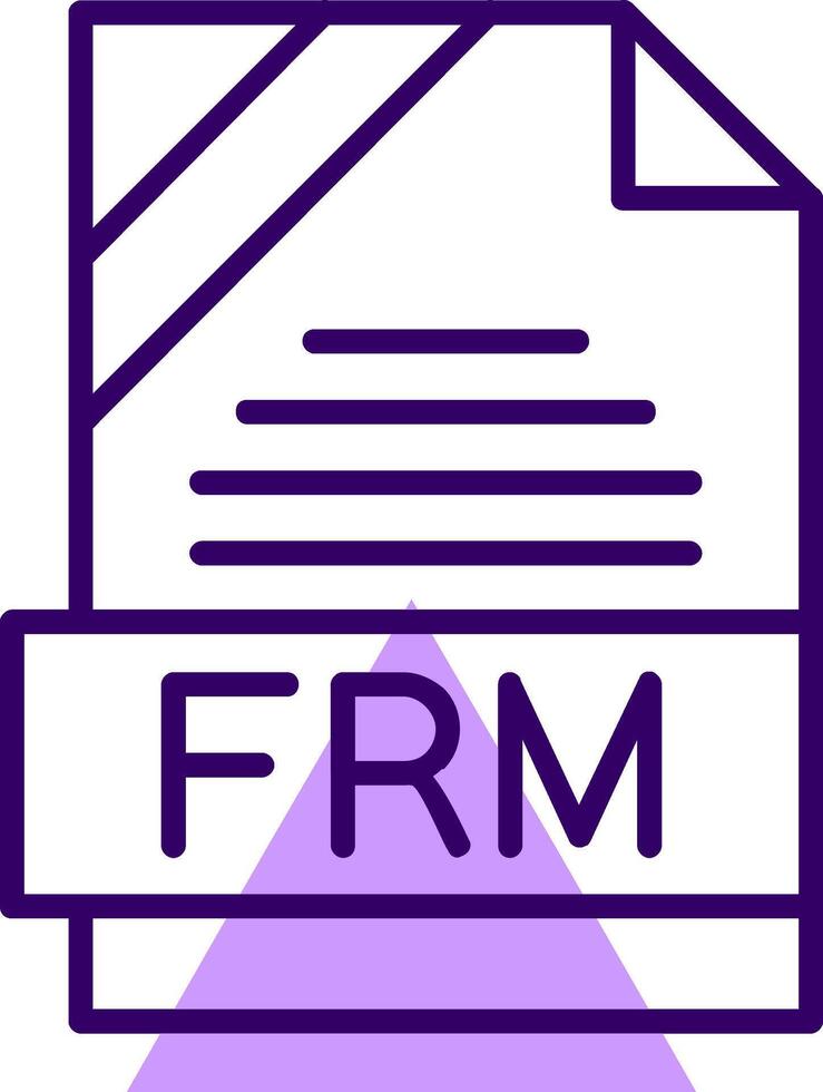 FRM Outline Style Icon vector
