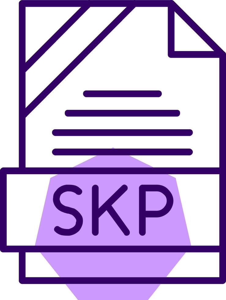 SKP Outline Style Icon vector
